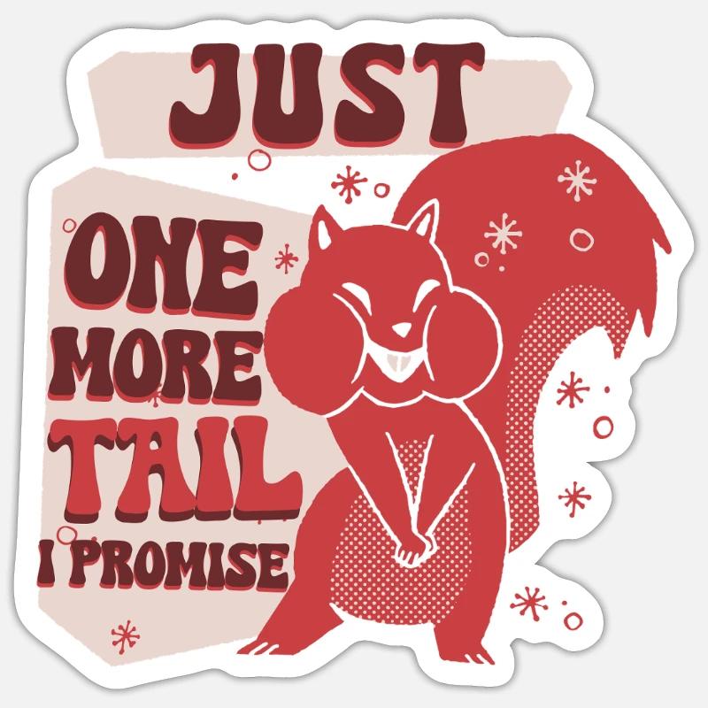 Squirrel Hunter Tree Rat - Sticker size S (10 x 10 cm) - white matte