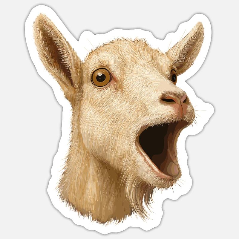 Chèvre Chèvre Élevage Chèvre Éleveur de chèvres Éleveur de chèvres Chèvre Sticker taille S (10 x 10 cm)
