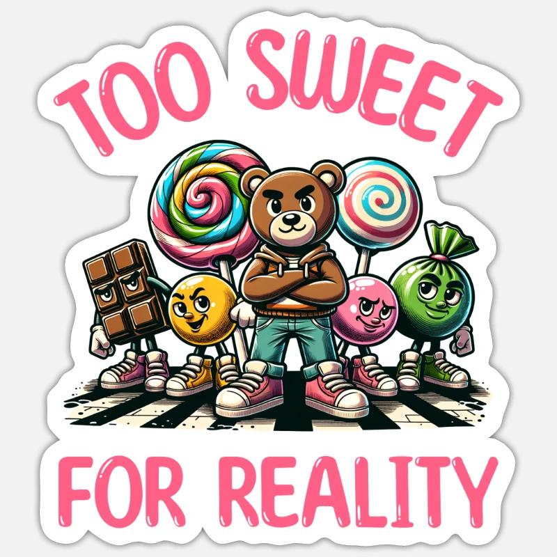 Sugar Mood Perfect Gift Sweets - Sticker size S (10 x 10 cm) - white matte