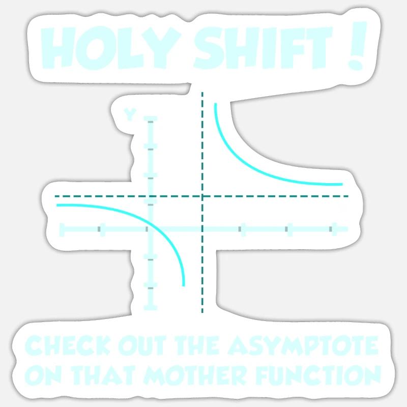 Math Math Math Teacher Mathematician - Sticker size S (10 x 10 cm) - white matte
