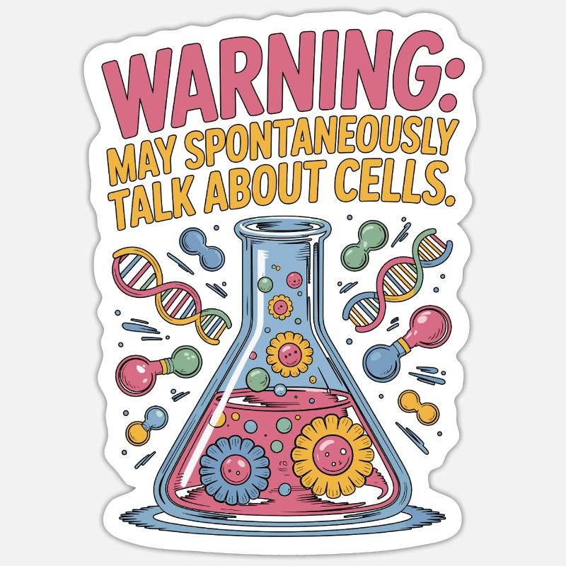 Lab Technician Warning May Medical Laboratory Work Sticker Größe S (10 x 10 cm)