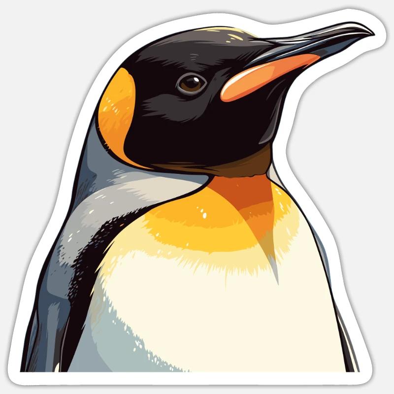 Penguins Penguin - Sticker size S (10 x 10 cm) - white matte