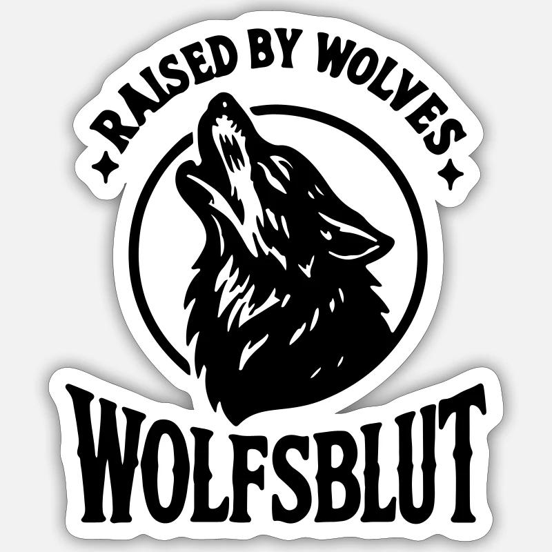 Wolfblood Wolf Pack Wolfpack Wolves Loyal Hunting Sticker size S (10 x 10 cm)