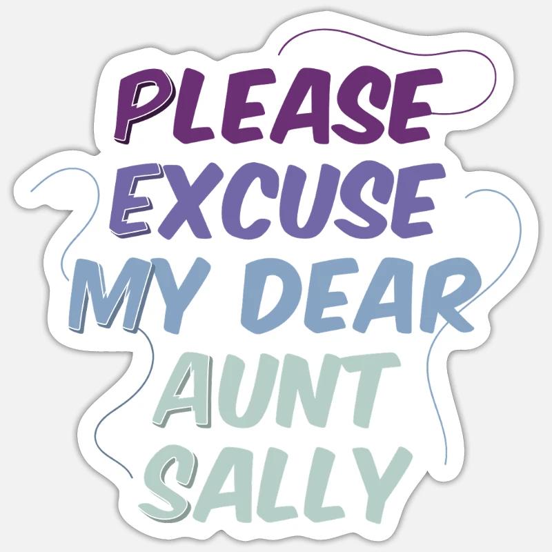 Math Nerd Students University Professor Mathematics Sticker size S (10 x 10 cm)