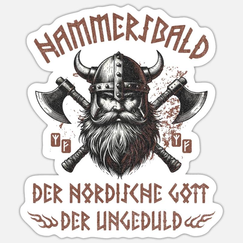 Hammersbald - Sticker size S (10 x 10 cm) - white matte