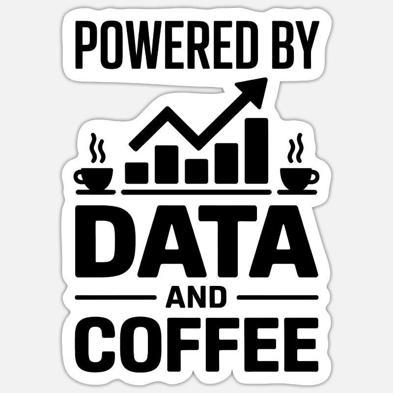 Datenanalyst Spruch Lustiges Datenanalyst Geschenk - Sticker Größe S (10 x 10 cm) - Mattweiß