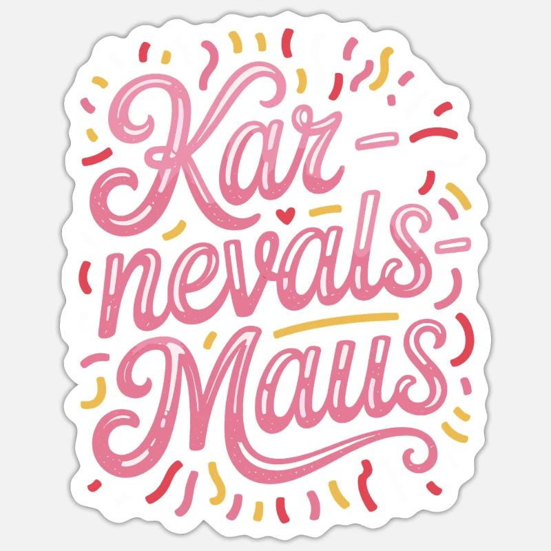 Karnevalsmaus Karneval Köln Kölner Karnevals Maus Sticker Größe S (10 x 10 cm)