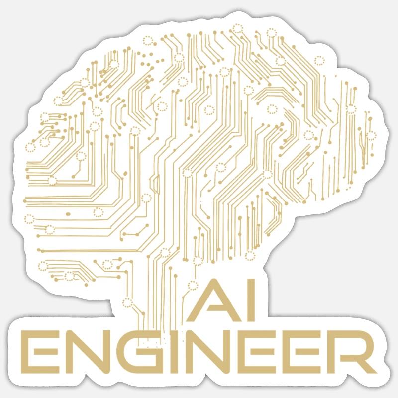 AI Engineer – Artificial Intelligence & Technology Sticker size S (10 x 10 cm)