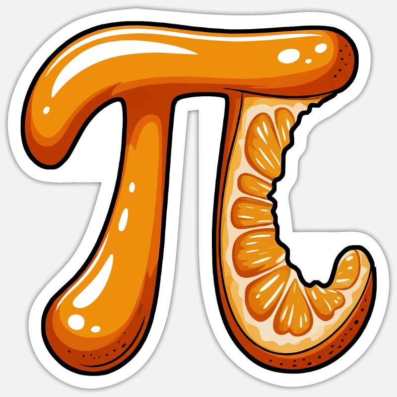 Orange Pi Math - Sticker size S (10 x 10 cm) - white matte