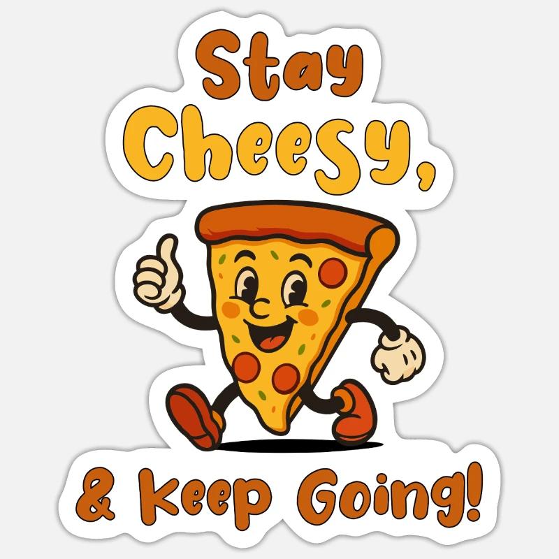 Restez ringard et continuez - Sticker taille S (10 x 10 cm) - blanc mat