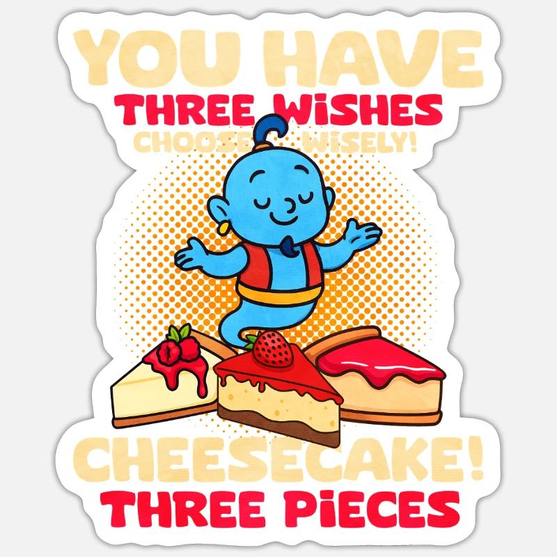 Cheesecake Sticker size S (10 x 10 cm)