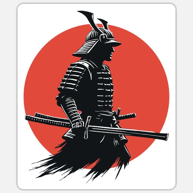 Samurai Warrior Japanese Legend - Sticker size S (10 x 10 cm) - white matte