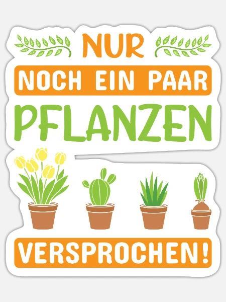 Garten Gärtner Gärtnern Gartenarbeit Gartenarbeit - Sticker Größe S (10 x 10 cm) - Mattweiß