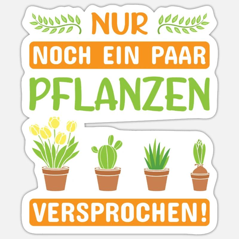 Garten Gärtner Gärtnern Gartenarbeit Gartenarbeit - Sticker Größe S (10 x 10 cm) - Mattweiß