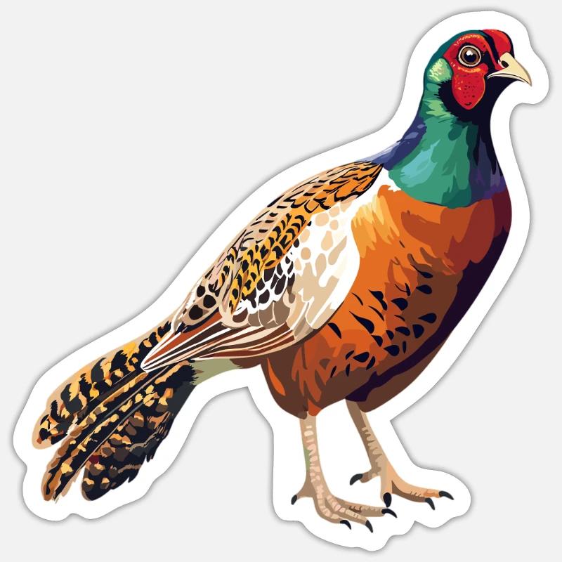 Faisans Faisan Sticker taille S (10 x 10 cm)