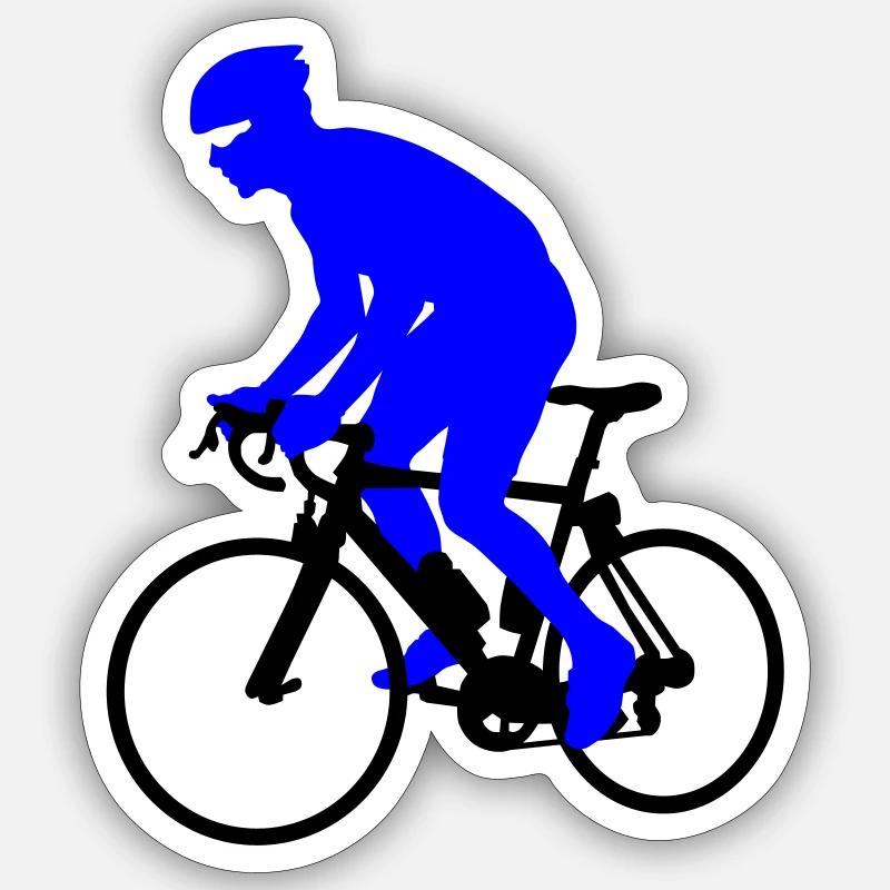 Coureur - Sticker taille S (10 x 10 cm) - blanc mat