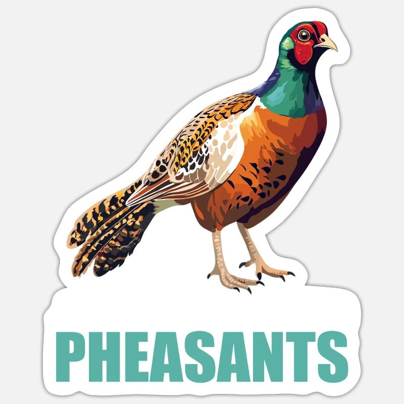 Faisans Faisan Sticker taille S (10 x 10 cm)