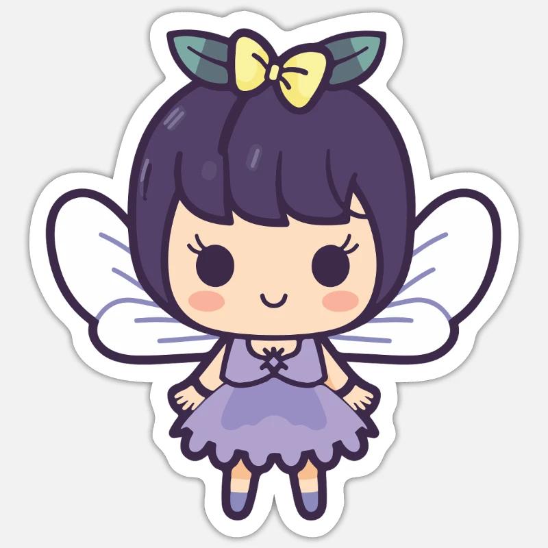 Fairy Comic Cute - Sticker size S (10 x 10 cm) - white matte