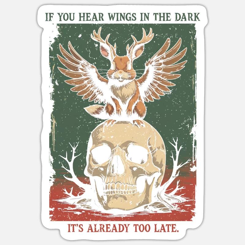 Wolpertinger Mythological Creatures - Sticker size S (10 x 10 cm) - white matte