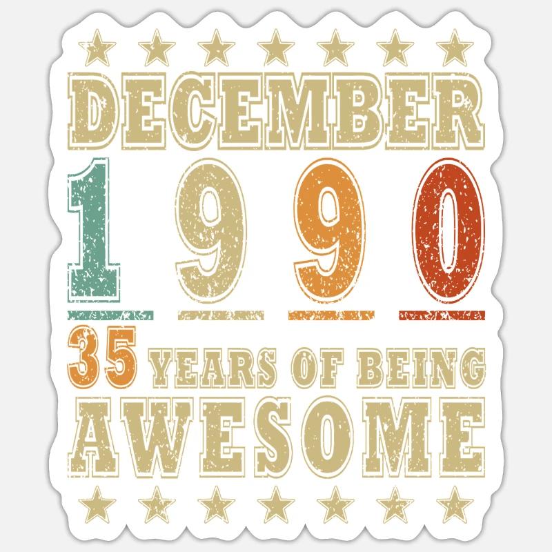Don décembre 1990 - Sticker taille S (10 x 10 cm) - blanc mat