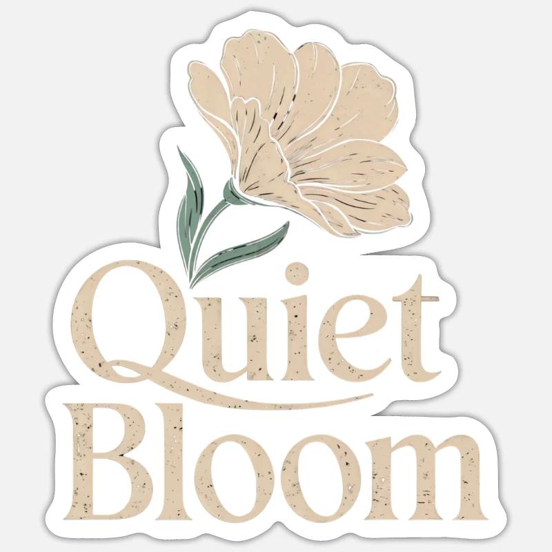 Quiet Bloom – Delicate Bloom Sticker size S (10 x 10 cm)