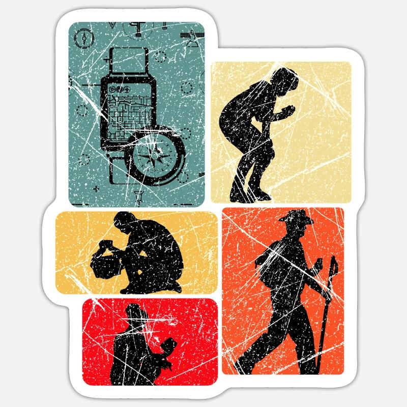 Explorer Design: Expeditions & Compass - Sticker size S (10 x 10 cm) - white matte