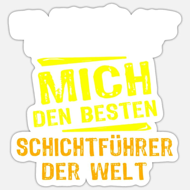 Don de superviseur de service - Sticker taille S (10 x 10 cm) - blanc mat
