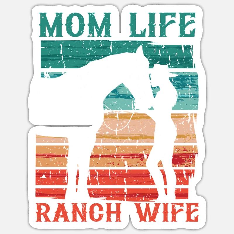 Ehefrau eines Bauern Mutter Sticker Größe S (10 x 10 cm)