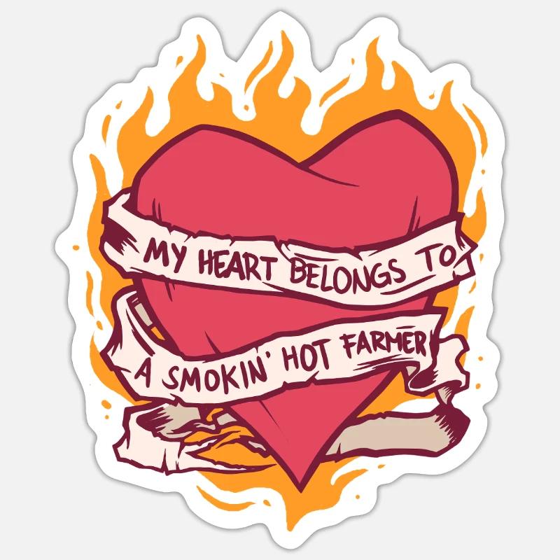 Ehefrau eines Bauern Mutter Sticker Größe S (10 x 10 cm)