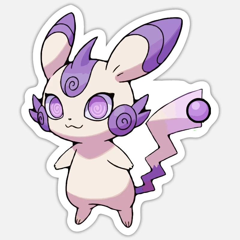 Aikachu - Sticker Größe S (10 x 10 cm) - Mattweiß