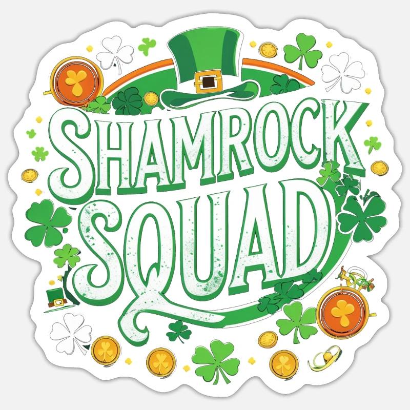 Équipe Trèfle : Sort Vert Sticker taille S (10 x 10 cm)