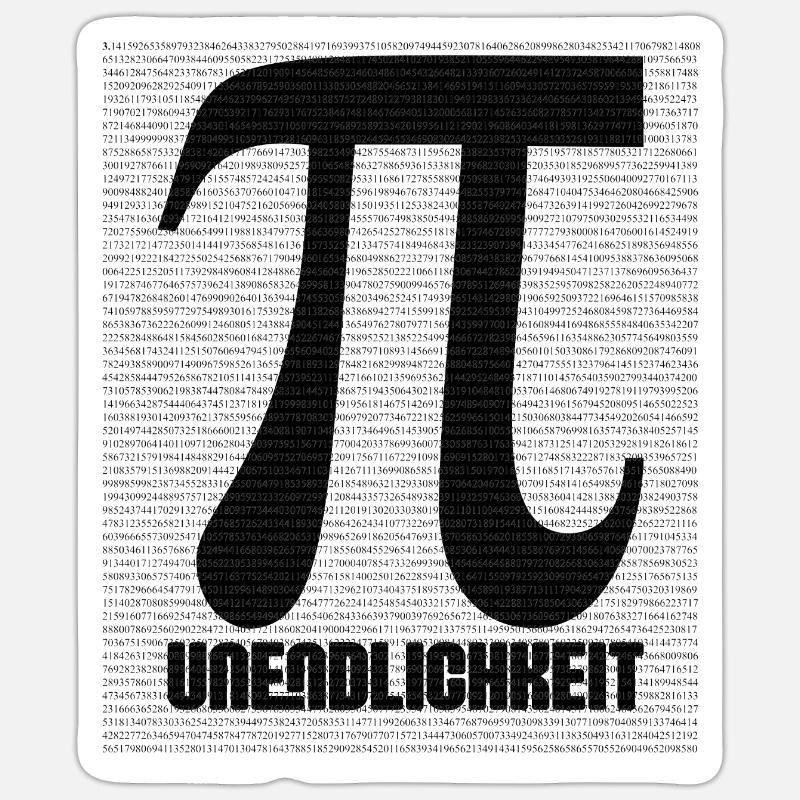 Pi Sign from Number Pattern Sticker size S (10 x 10 cm)