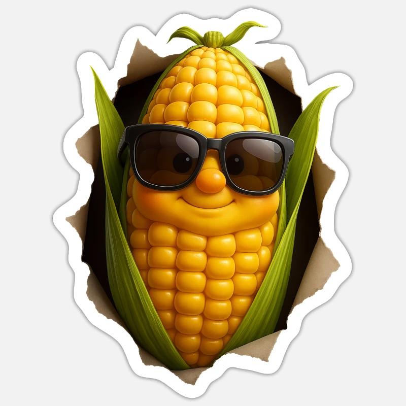 Corn Sticker size S (10 x 10 cm)