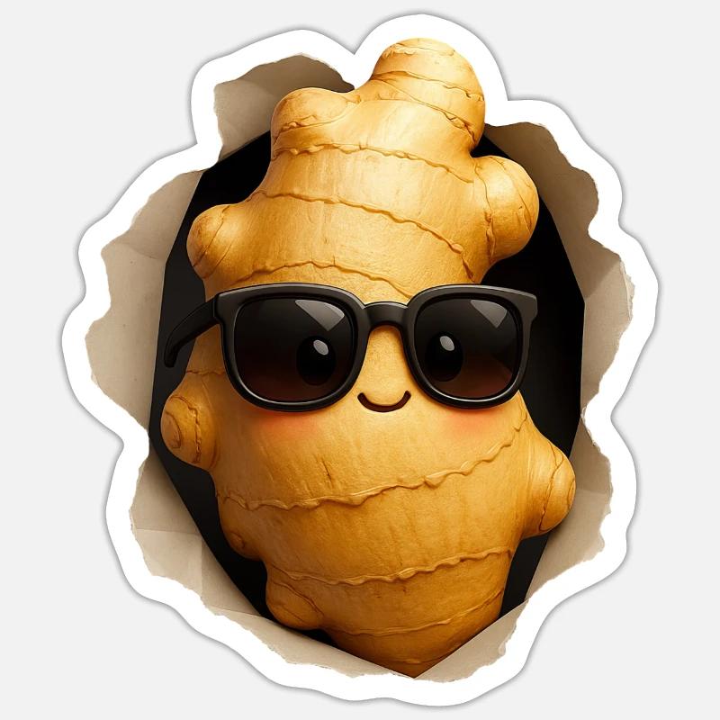 ginger Sticker size S (10 x 10 cm)