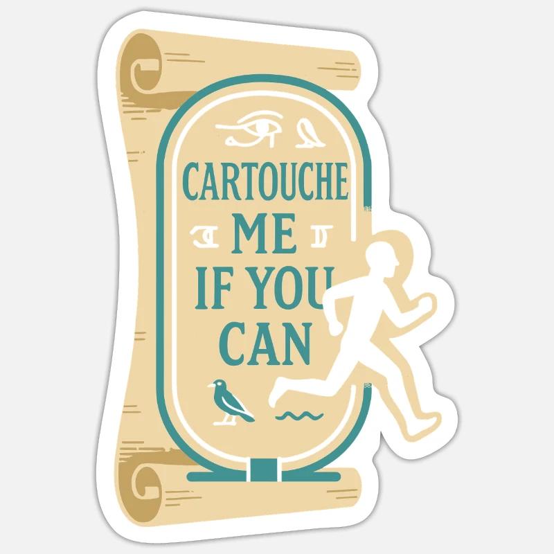 Pharaoh Archaeology in Ancient Egypt - Sticker size S (10 x 10 cm) - white matte