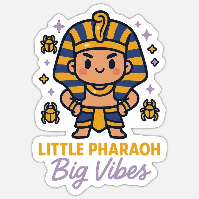 Pharaoh Archaeology in Ancient Egypt - Sticker size S (10 x 10 cm) - white matte