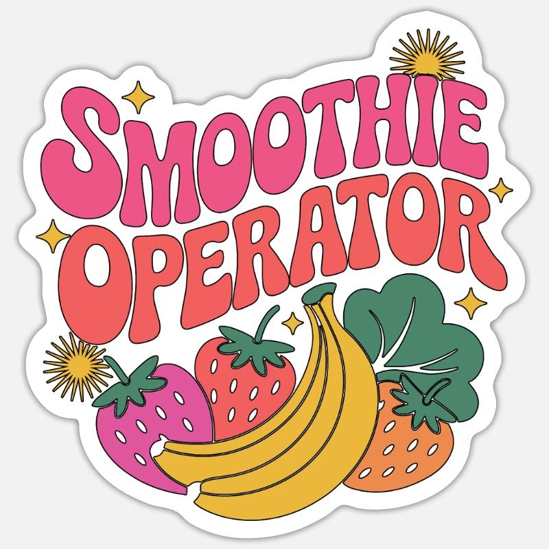 Nutritionist Smoothie Operator Nutritional Coach - Sticker Größe S (10 x 10 cm) - Mattweiß