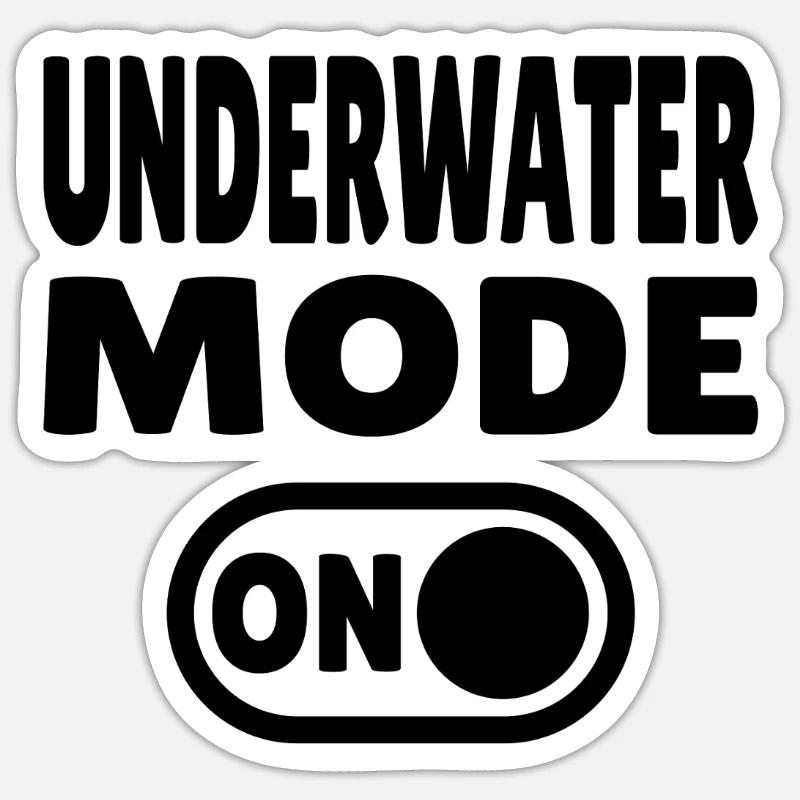 Mode sous-marin ACTIVÉ Sticker taille S (10 x 10 cm)