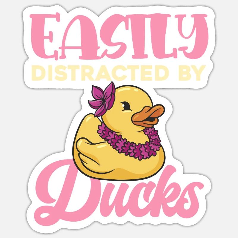 Distraction des canards Conception de canards Sticker taille S (10 x 10 cm)