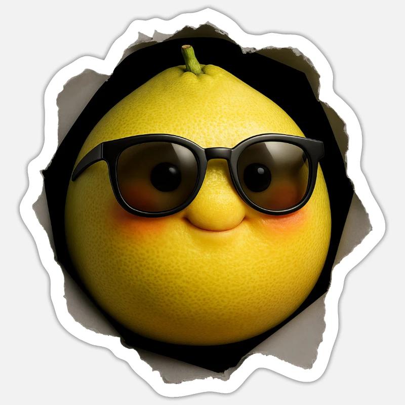 Pamplemousse Sticker taille S (10 x 10 cm)