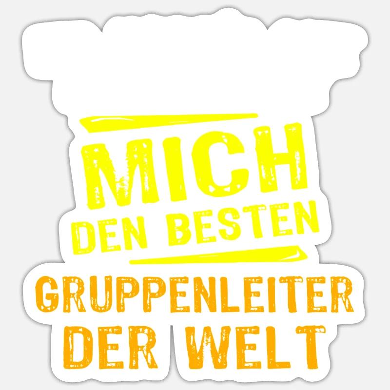 Don de chef de groupe - Sticker taille S (10 x 10 cm) - blanc mat
