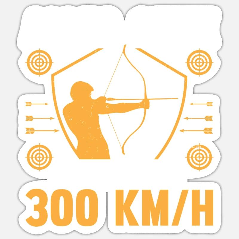 Archery Archery Archery - Sticker size S (10 x 10 cm) - white matte