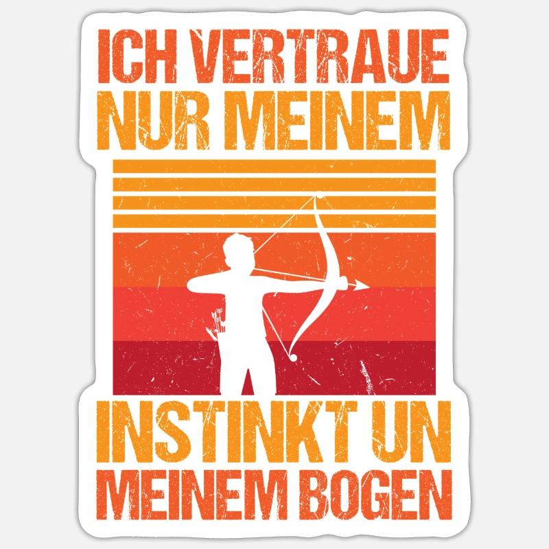 Archery Archery Archery - Sticker size S (10 x 10 cm) - white matte