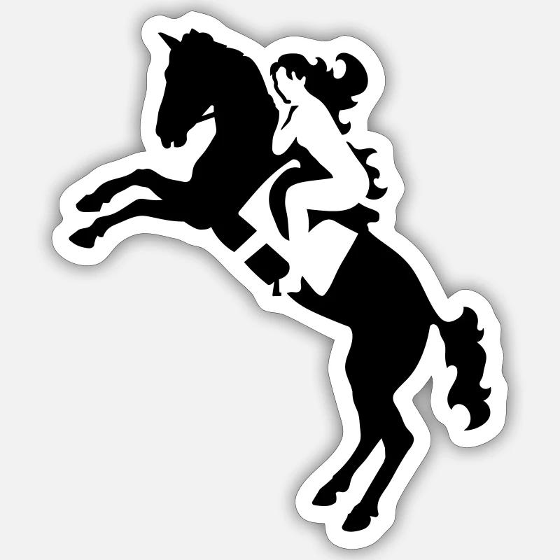 Cavalier Sticker taille S (10 x 10 cm)