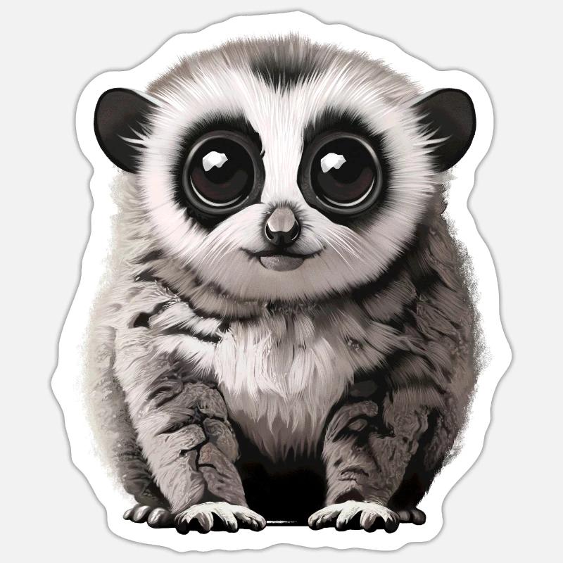 Lori - Sticker Größe S (10 x 10 cm) - Mattweiß