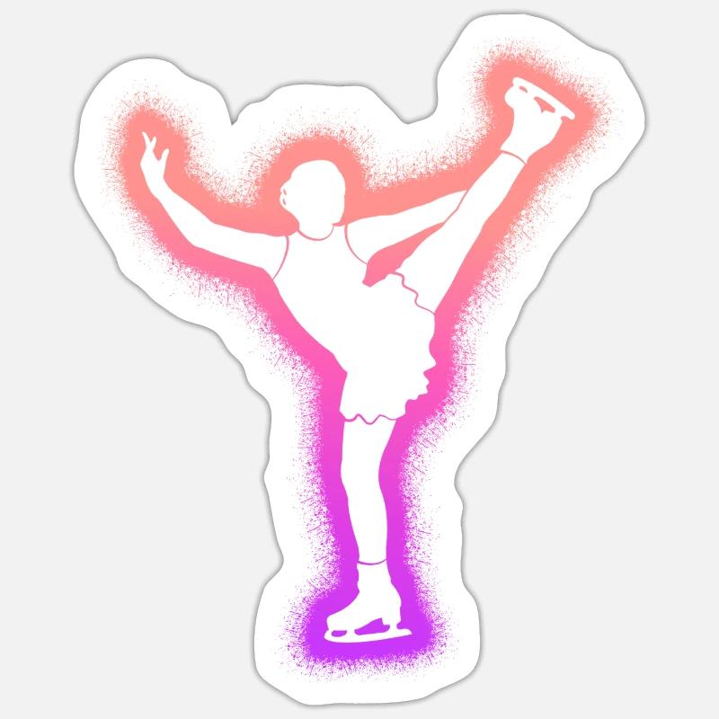 Eiskunstläuferin Eislaufen Mädchen Eiskunstlauf Sticker size S (10 x 10 cm)