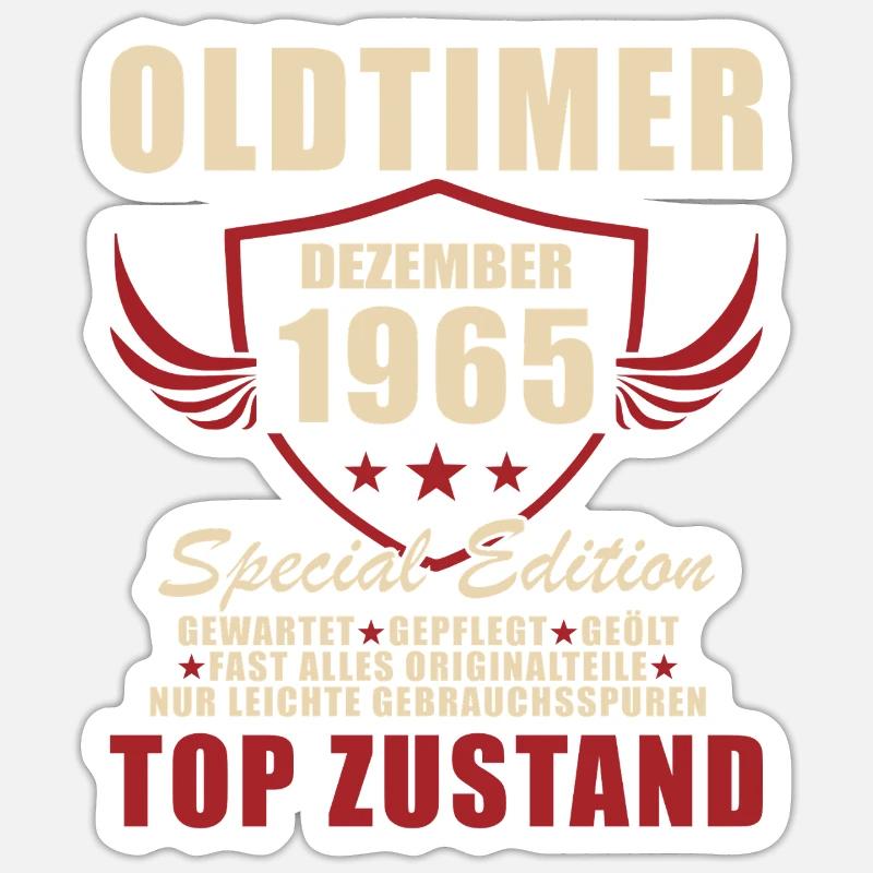 Édition spéciale de décembre 1965 Oldtimer Sticker taille S (10 x 10 cm)