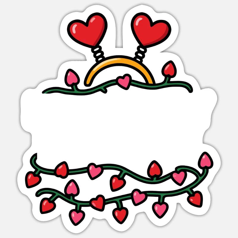 Romantic Must-Read: Funny Valentine's Day Ro - Sticker size S (10 x 10 cm) - white matte