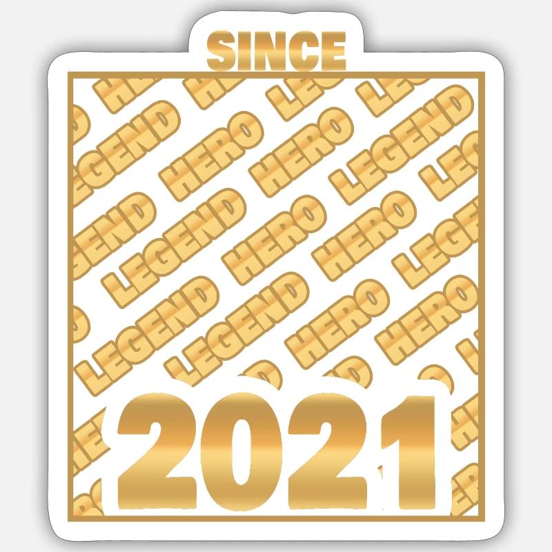2021 - Sticker Größe S (10 x 10 cm) - Mattweiß