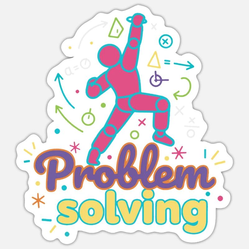 Problem Solving Climbing Rock Bouldering Fun Sticker size S (10 x 10 cm)
